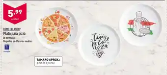 ALDI Home Creation Plato para pizza De porcelana 33 x 2, 3 cm oferta