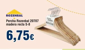 FROIZ Percha Rozenbal 20707 Madera Recta S-8 oferta