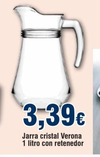 FROIZ Jarra Cristal Verona 1 Litro Con Retenedor oferta