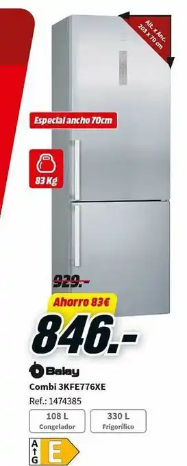 MediaMarkt Balay combi oferta