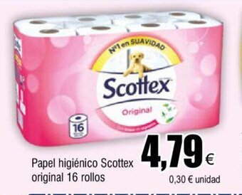 FROIZ Papel Higiénico Scottex Original 16 Rollos oferta