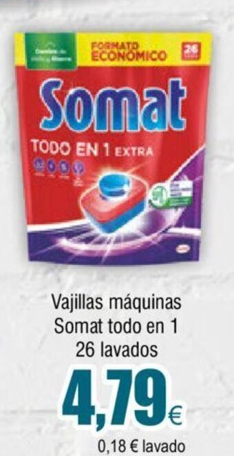 FROIZ Vajillas Máquina Somat Todo en 1 26 Lavados oferta