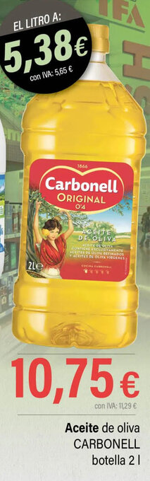 Cash Ifa Aceite de Oliva Carbonell Botella 2L oferta