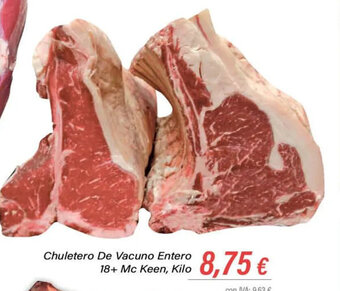 Cash Ifa Chuletero de Vacuno Entero 18+ Mc Keen oferta