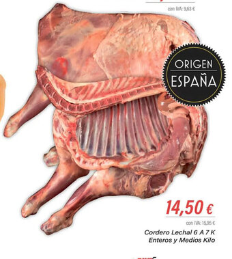 Cash Ifa Cordero Lechal 6 a 7 K Enteros Y Medios Kilo oferta
