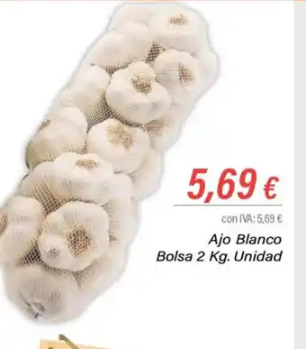Cash Ifa Ajo Blanco Bolsa 2kg. Unidad oferta