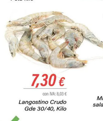 Cash Ifa Langostino Crudo Gde 30/40, Kilo oferta