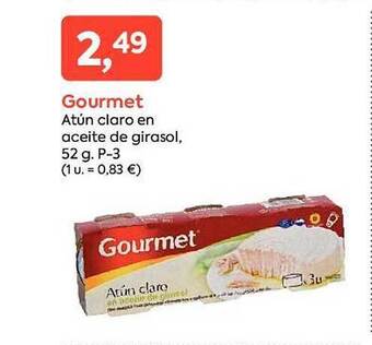Suma Supermercados Gourmet atún claro en aceite de girasol oferta