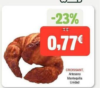 Masymas Croissant artesano mantequilla unidad oferta