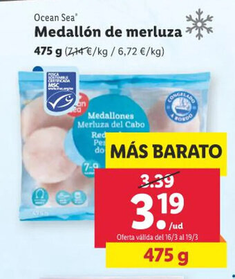 Lidl Medallón de Merluza oferta