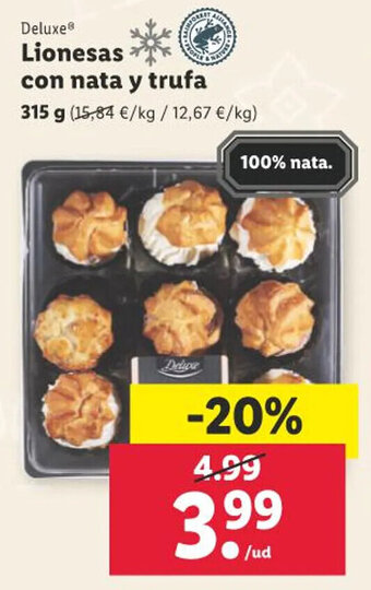 Lidl Lionesas Con Nata Y Trufa oferta