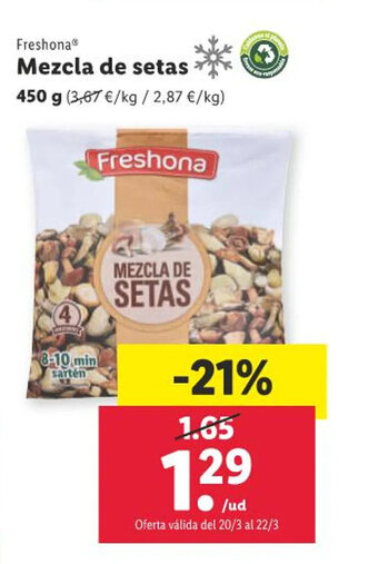 Lidl Mezcla de Setas oferta