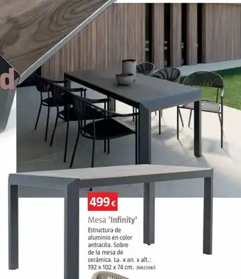 Bauhaus Mesa infinity alu/ cer.antra 195x90x74 oferta