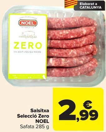 Carrefour Salsitxa selecció zero noel oferta