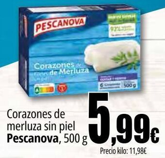 Unide Market Corazones de merluza sin piel pescanova oferta