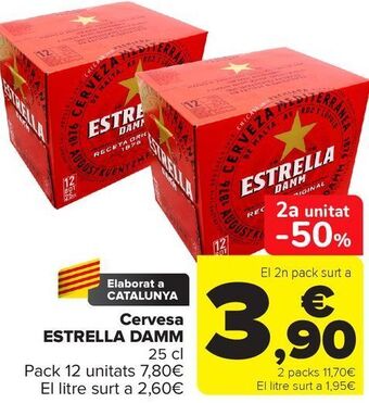 Carrefour Cervesa estrella damm oferta