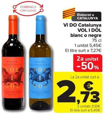 Carrefour Vi do catalunya vol i dol blanc o negre oferta