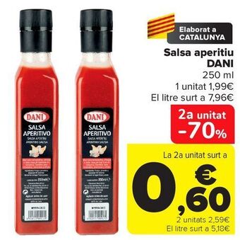Carrefour Salsa aperitiu dani oferta