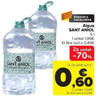 Carrefour Aigua sant aniol oferta
