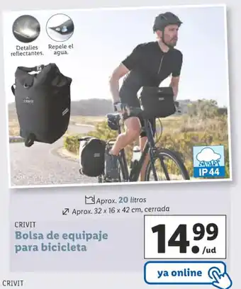 Lidl Crivit Bolsa De Equipaje Para Bicicleta oferta