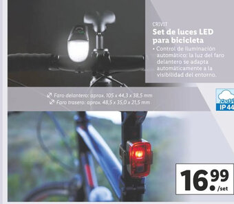 Lidl Set De Luces LED Para Bicicleta oferta