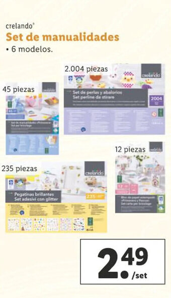 Lidl Set De Manualidades oferta