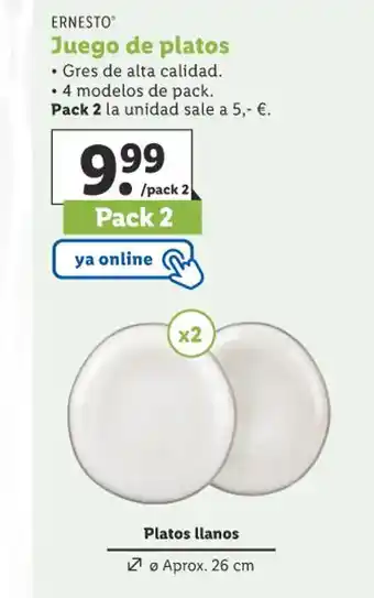 Lidl Juego De Platos oferta