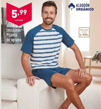 ALDI Enrico Mori Pijama de verano L-XXL oferta