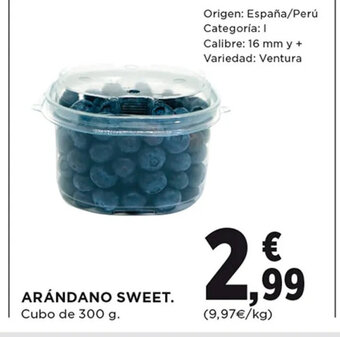 Hipercor Arándano Sweet oferta