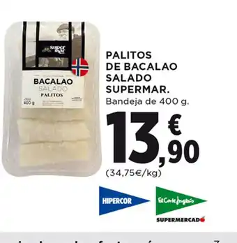 Hipercor Palitos De Bacalao Salado Supermar oferta