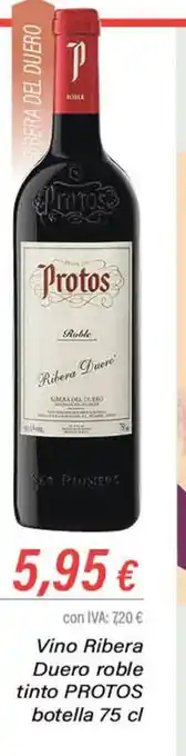 Cash Ifa Vino Ribera Duero Roble Tinto Protos Botella 75cl oferta