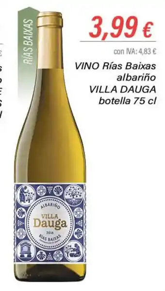 Cash Ifa Vino Rías Baixas Albariño Villa Dauga Botella 75cl oferta