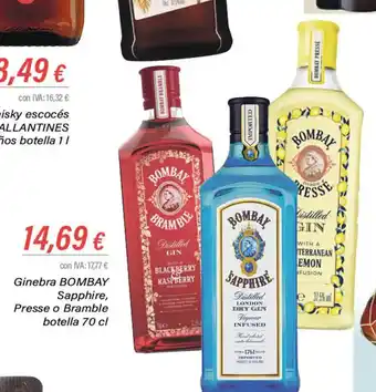 Cash Ifa Ginebra Bombay Sapphire oferta