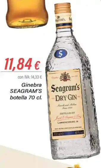 Cash Ifa Ginebra Seagram's Botella 70cl oferta