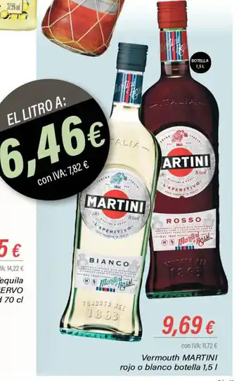 Cash Ifa Vermouth Martini Rojo o Blanco Botella 1.5L oferta