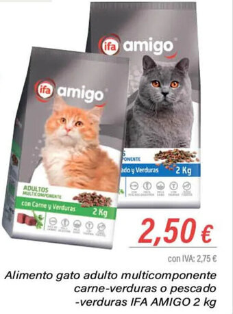 Cash Ifa Alimento Gato Adulto Multicomponente Carne-Verduras oferta