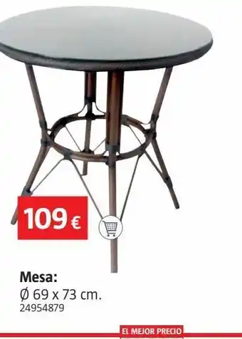 Bauhaus Mesa sibuco imi.bambú d70x74cm oferta