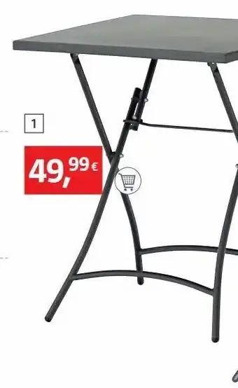 Bauhaus Mesa tea acero 60x60x72cm oferta