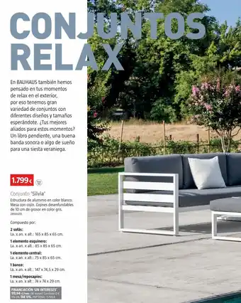 Bauhaus Conjunto silvia alu 6 piezas oferta