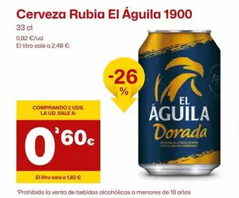 AhorraMas Cerveza rubia oferta