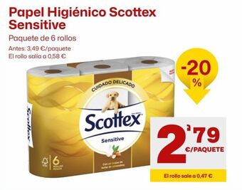 AhorraMas Papel higiénico scottex oferta