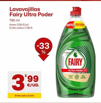 AhorraMas Lavavajillas Fairy Ultra Poder oferta