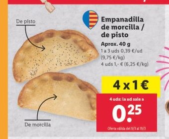 Lidl Empanadilla de Morcilla / De Pisto oferta