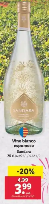 Lidl Vino Blanco Espumoso oferta