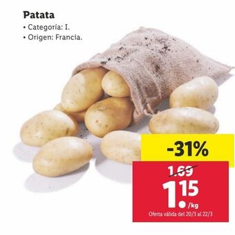 Lidl Patatas oferta