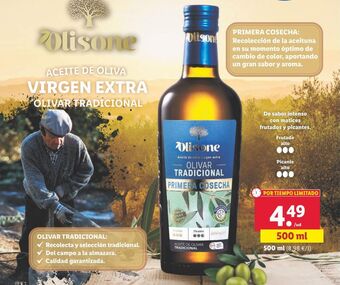 Lidl Aceite de oliva virgen extra olisone oferta