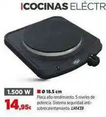Mi Bricolaje Cocinas Eléctrica 1.500 W 18.5 Cm oferta