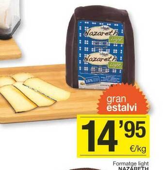 BonpreuEsclat Formatge light nazareth oferta