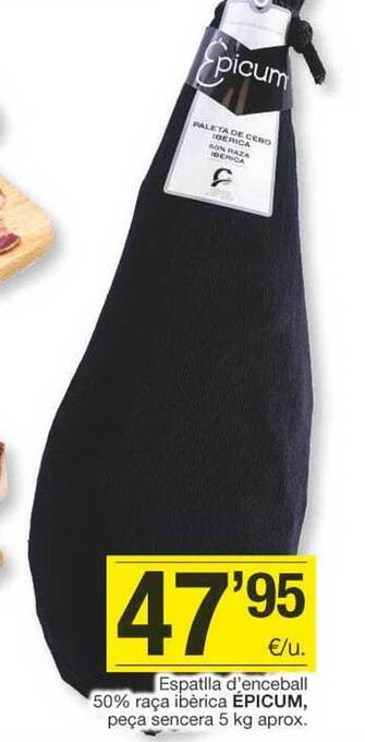 BonpreuEsclat Espatlla d'enceball 50% raça ibèrica épicum oferta