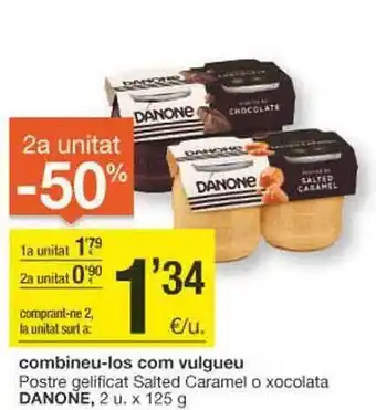 BonpreuEsclat Postre gelificat salted caramel o xocolata danone oferta